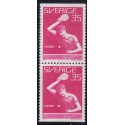 Sverige. 1967. VM i bordtenis, AFA nr 583Co & 583Cn  ** postfrisk stemplet FDC st,