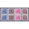 Sverige. 1967. Bronzekunst. 586Co-589Cn ** (4 par)    postfrisk stemplet FDC st,