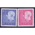Sverige. 1967. Suppleringsværdier 45-70 Øre AFA nr. 592-93 **    postfrisk stemplet FDC st,