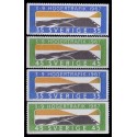 Sverige. 1967. Højretrafik, 35-45 Øre AFA nr. 594-95A ** (4)    postfrisk stemplet FDC st,