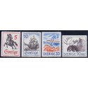 Sverige. 1967. Posthistorie og natur, 5-90 Øre AFA nr. 596-99 **    postfrisk stemplet FDC st,