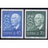 Sverige. 1967. Kong Gustav VI, 45-70 Øre,  AFA nr. 600-01 **    postfrisk stemplet FDC st,