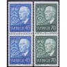 Sverige. 1967. Kong Gustav VI,  AFA nr. 600Co-601ch ** (2 par)   postfrisk stemplet FDC st,