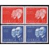 Sverige. 1967. Nobelpristager 1907,  AFA nr. 602Cv-603Ch ** (2 par)   postfrisk stemplet FDC st,