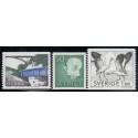 Sverige. 1968. Kanal, suppleringsværdi og traner, 40 Øre-1 kr.,  AFA nr. 604-06 **   postfrisk stemplet FDC st,