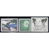 Sverige. 1968. Kanal, suppleringsværdi og traner, 40 Øre-1 kr.,  AFA nr. 604-06 **   postfrisk stemplet FDC st,