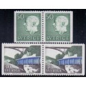 Sverige. 1968. Kanal, suppleringsværdi,  AFA nr. 604Co-606Ch ** (2 par)   postfrisk stemplet FDC st,