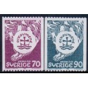 Sverige. 1968. Kirkernes Verdensråd,  70-90 Øre, AFA nr. 618-19 **        postfrisk stemplet FDC st,