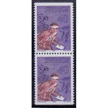 Sverige. 1968. VM i orientering, AFA nr. 622Co & 622Cn **    postfrisk stemplet FDC st,