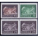 Sverige. 1968. Axel Petersson Döderhultarn, 5-45 Øre. AFA nr. 625Cv-624Ch ** (2 par)     postfrisk stemplet FDC st,