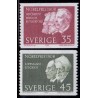 Sverige. 1968. Nobelpristager 1908, 35-40 Øre AFA nr. 632-33 **    postfrisk stemplet FDC st,