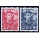 Sverige. 1969. I. L. O. 50 år, 55-70 Øre, AFA nr. 638-39 **     postfrisk stemplet FDC st,