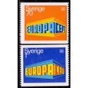 Sverige. 1969. Europamærker / CEPT, 70 Øre-1 kr, AFA nr. 640-41 **     postfrisk stemplet FDC st,