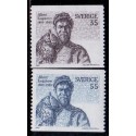 Sverige. 1969. Albert Engström, 35-55 Øre, AFA nr. 642-43 **    postfrisk stemplet FDC st,