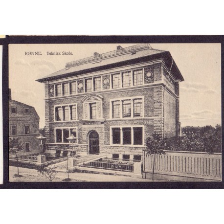 Bornholm Rønne Teklnisk skole ubrugt(Colberg) 