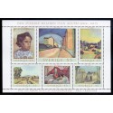 Sverige. 1969. Malerne Ivan Aguélis, 45-55 Øre, i miniark, AFA nr. 644-49 **    postfrisk stemplet FDC st,