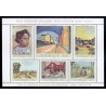 Sverige. 1969. Malerne Ivan Aguélis, 45-55 Øre, i miniark, AFA nr. 644-49 **    postfrisk stemplet FDC st,