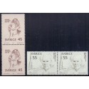 Sverige. 1969. Forfattere, AFA nr. 659Co-660Ch ** (2 par)    postfrisk stemplet FDC st,