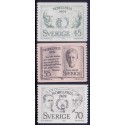 Sverige. 1969. Nobelpristager 1909, 45-70 Øre, AFA nr. 668-70 **     postfrisk stemplet FDC st,