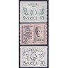 Sverige. 1969. Nobelpristager 1909, 45-70 Øre, AFA nr. 668-70 **     postfrisk stemplet FDC st,