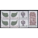 Sverige. 1970. Kunsthåndværk, AFA nr. 673Co-676 ** (3 par+1)     postfrisk stemplet FDC st,