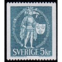 Sverige. 1970. Rigsvåben 5 kr. FLOUR / Alm papir AFA nr. 677 **     postfrisk stemplet FDC st,