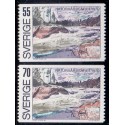 Sverige. 1970. Naturbeskyttelse 55-70 Øre, AFA nr. 680-81 **     postfrisk stemplet FDC st,