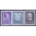 Sverige. 1970. Nobelpristagere 1910, 45-70 Øre. AFA nr. 703-05 **    postfrisk stemplet FDC st,