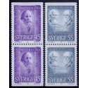 Sverige. 1970. Nobelpristagere 1910. AFA nr. 703Co-704Cn ** (2 par)    postfrisk stemplet FDC st,