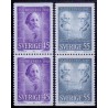 Sverige. 1970. Nobelpristagere 1910. AFA nr. 703Co-704Cn ** (2 par)    postfrisk stemplet FDC st,
