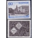 Sverige. 1976. Waxholmbåd og møntmotiv. ALM papir 80 Øre-4 kr. AFA nr. 706uF-07uF **  postfrisk stemplet FDC st,
