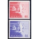 Sverige. 1971. Flygtninge 71, 40-55 Øre. AFA nr. 710-11 **   postfrisk stemplet FDC st,