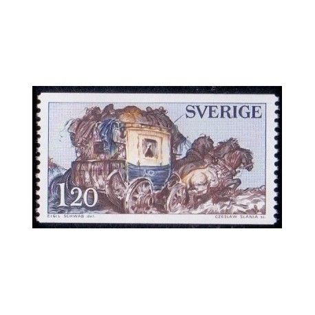 Sverige. 1971. Postdiligence 1,20 kr. AFA nr. 722 **   postfrisk stemplet FDC st,