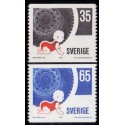 Sverige. 1971. Trafiksikkerhed, 35-65 Øre. AFA nr. 727-28 **  postfrisk stemplet FDC st,