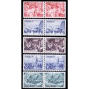 Sverige. 1971. Julefrimærker. AFA nr. 735Cv-739Ch ** (5 par) postfrisk stemplet FDC st,