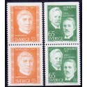 Sverige. 1971. Nobelpristager 1911. AFA nr. 740Co-741Cn ** (2 par)  postfrisk stemplet FDC st,
