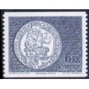 Sverige. 1972. Møntmotiv 6 kr, ALM papir, AFA nr. 758uF **    postfrisk stemplet FDC st,