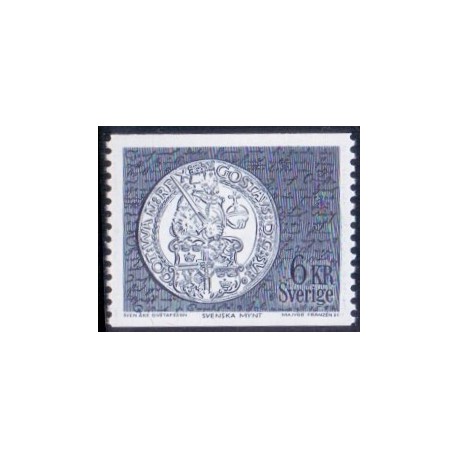 Sverige. 1972. Møntmotiv 6 kr, ALM papir, AFA nr. 758uF **    postfrisk stemplet FDC st,