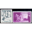 Sverige. 1973. Kgl. Teater 200 år. 75 Øre-1 kr. AFA nr. 796-97 **   postfrisk stemplet FDC st,