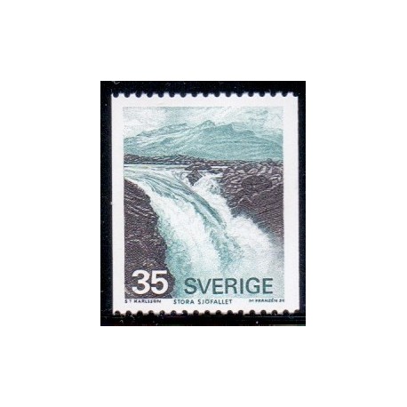 Sverige. 1976. Sjöfall 35 Øre. ALM papir AFA nr. 850uF **   postfrisk stemplet FDC st,