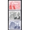 Sverige. 1974. Nobelpristagere 1914. 65 Øre-1 kr.AFA nr. 894-96 **     postfrisk stemplet FDC st,