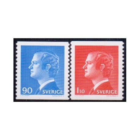 Sverige. 1975. Suppleringsværdier, 90 Øre-1,10 kr.AFA nr. 905-06 **   postfrisk stemplet FDC st,