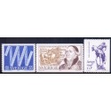 Sverige. 1975. Jubilæumsudgaver 55-75 Øre. AFA nr. 911-913 **     postfrisk stemplet FDC st,