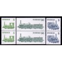 Sverige. 1975. Damplokomotiver i par. AFA nr. 919Co-921Cn ** (3 par)    postfrisk stemplet FDC st,
