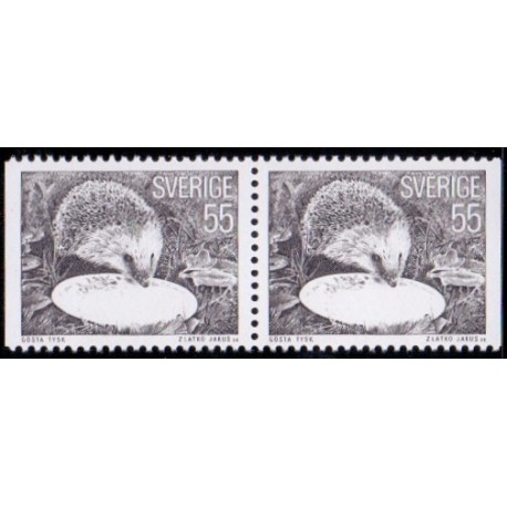 Sverige. 1975. Pindsvin. AFA nr. 927Cv & 927Ch **     postfrisk stemplet FDC st,