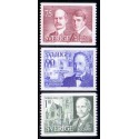 Sverige. 1975. Nobelpristagere 1915 75 Øre-1,10 Kr. AFA nr. 938-40 **    postfrisk stemplet FDC st,