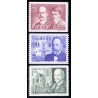 Sverige. 1975. Nobelpristagere 1915 75 Øre-1,10 Kr. AFA nr. 938-40 **    postfrisk stemplet FDC st,