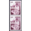 Sverige. 1976. Kniplinger, i parstykke. 1 Kr. AFA nr. 945Co 6 945Cn **  postfrisk stemplet FDC st,