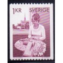 Sverige. 1976. Kniplinger. 1 Kr.ALM papir AFA nr. 945uf **  postfrisk stemplet FDC st,