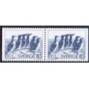 Sverige. 1976. Alkefugle, i parstykke. AFA nr. 946Cv & 946Ch **  postfrisk stemplet FDC st,